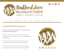 Tablet Screenshot of beds-businesswomen.org